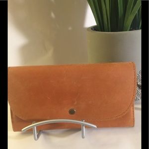 Leather wristlet